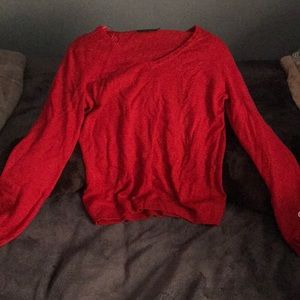 Red women sweater